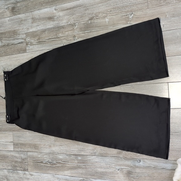 RACHEL Rachel Roy Pants - RACHEL Rachel Roy Black Pull On Wide Leg Satin Pants XS NWOT